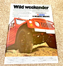 SUZUKI LJ LJ80 LJ80QF 4 WHEEL DRIVE - FRAMEABLE ORIGINAL CLASSIC CAR ADVERT