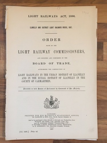 Llanelly district light - llanelly,