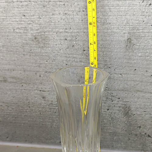 Clear glass bud - bud, flared