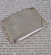 Antique Sterling Silver Matchbook Holder Vesta Case W T Toghill Birmingham 1938