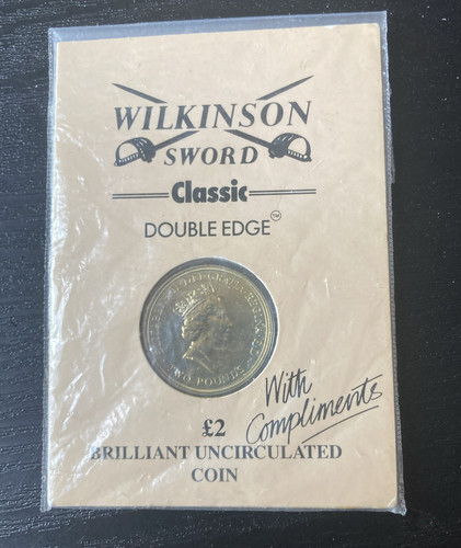 1989 coin bank of - £2, coin.