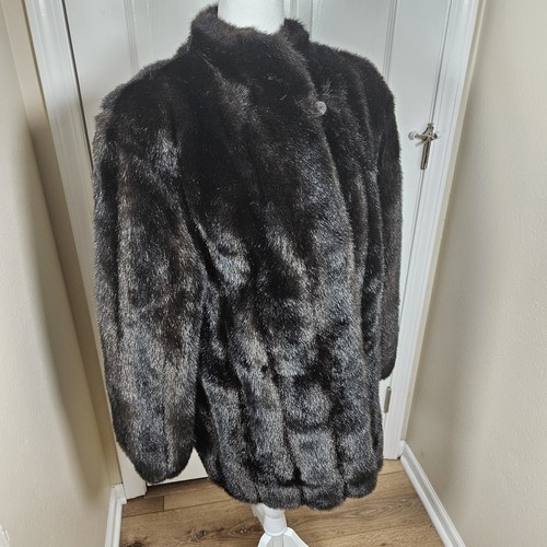 Vintage faux fur jacket womens - faux,
