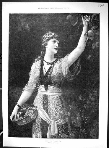 Old 1894 gen autumn lady - 1894,