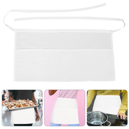 Chef half apron white waitress - apron,