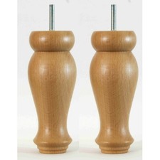 2 Turned Wood Chair Legs