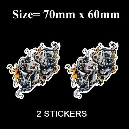 Dice sticker car - car, wall