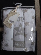 Mamas & Papas 3Pk Muslin