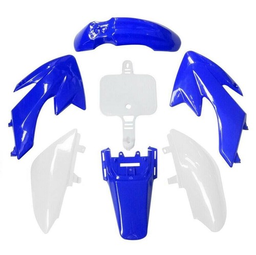Blue white plastic - blue, for
