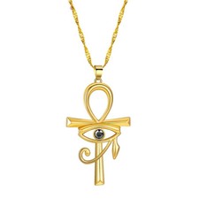 Ankh Cross Eye Of Horus CZ