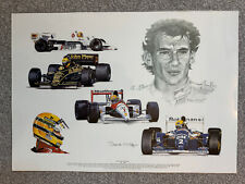 Tribute to Ayrton Senna art print/poster by Stuart McIntyre Formula 1 FI