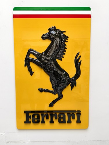 Ferrari emblem painted cast - ferrari,