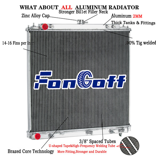 Row radiator for nissan - 2-row,