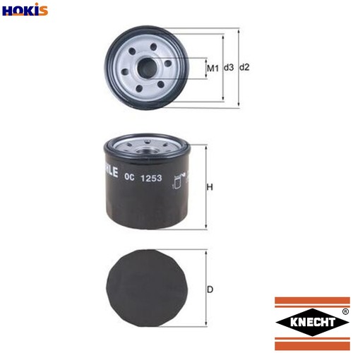 Oil filter 1253 for - oil,