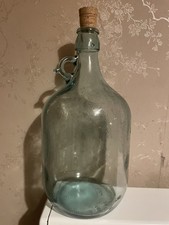 Vintage Blue Glass Demijohn