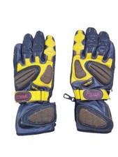 Dynamic Leather Mens Multicolored Motorcycle Moto Gloves Size Medium M 