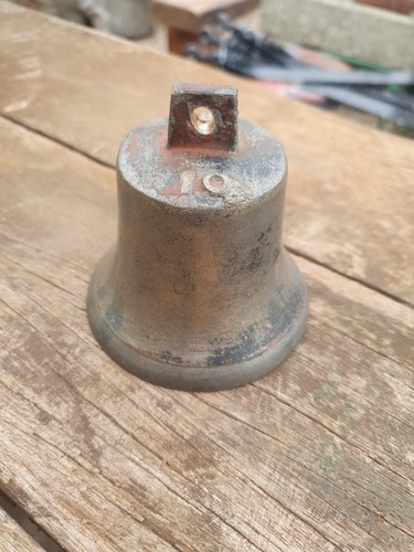 Antique bronze bell - bronze, james