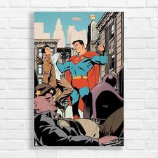 Iconic Comic Book Superhero Canvas Print Large Picture Wall Art