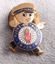 JOHNNY RUDGE-WHITWORTH COVENTRY cycle manufacturer Enamel lapel Badge by LEWIS