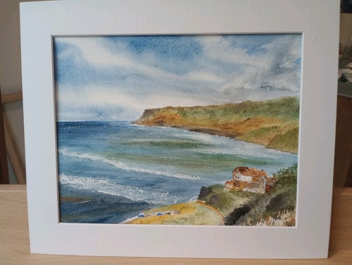 Original watercolour robin - original,