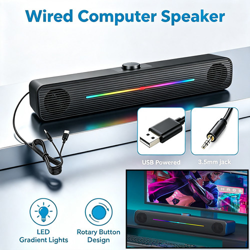 Led usb powered wired gaming - led,