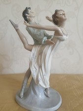 Stunning Large Nao By Lladro Figurine Ballet Couple