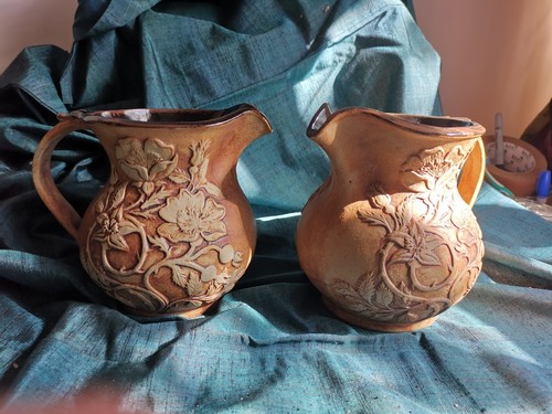 Two quantock pottery - pottery, jugs