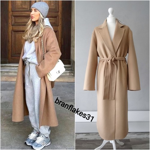 Zara camel wool blend - camel, belted