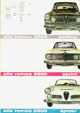 Alfa Romeo 2600 1962-1963 UK