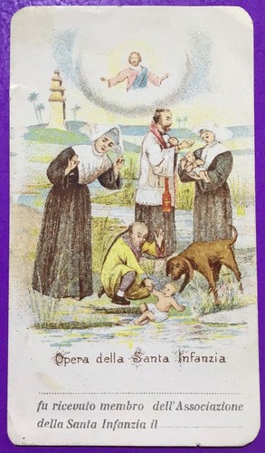 Santino holy card opera della - holy, card,