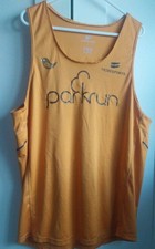 Parkrun Original Men's Apricot Running Vest Top Shirt Large L Tribe Sports