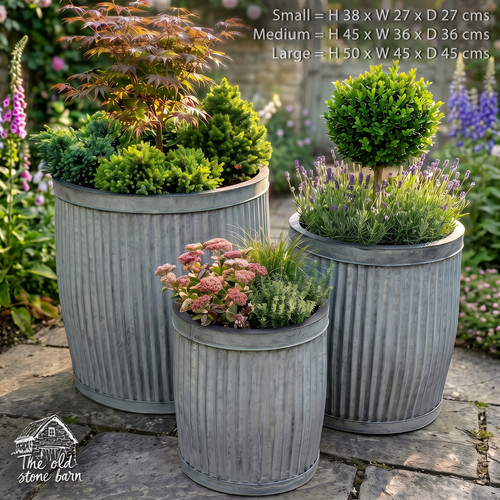 Large galvanised dolly tub set - large,