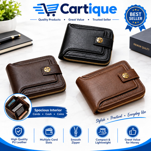 Mens genuine leather wallet - mens,