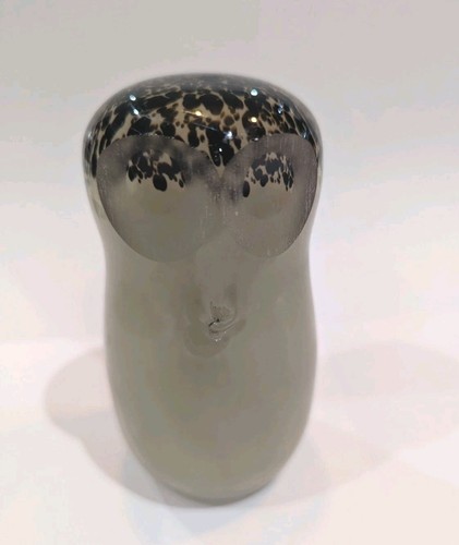 Wedgwood owl glass paperweight - owl,
