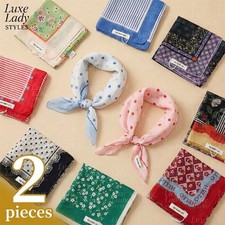 2x Womens Square Scarf