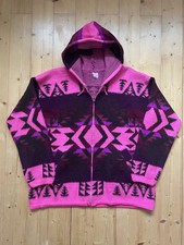 Ecuador knitwear vintage 100% hand woven wool jacket women’s Aztec size XL