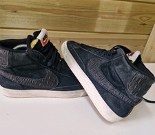 VNTG? Nike SB Blazer Mid Vintage Black Sail Croc GUM Sz 7 Trainers 638261-014