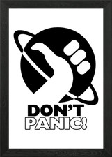 Don't Panic Framed Wall Art