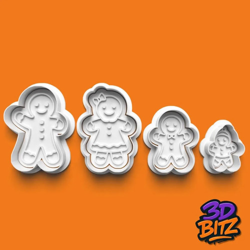 Gingerbread family cookie - gingerbread,