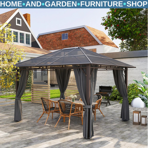 Hardtop gazebo garden - 3m,
