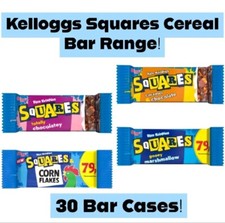 Kellogg's Squares Rice Krispies Cereal Bars FULL RANGE - 30 Bar Cases - Snack