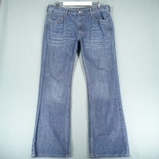 Levis 527 Jeans Mens W38 L32 Blue Bootcut Zip Fly Wash Denim Pants Western