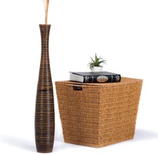 Large Floor Vase Farmhouse Decor Flower Holder For Auction Brown 90cm Tall 1 PCS