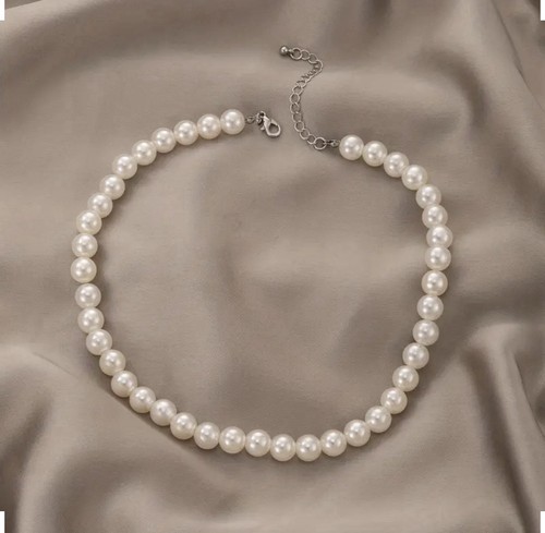 Elegant single strand faux - elegant, single-strand