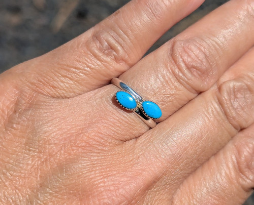 Navajo turquoise stone semi - turquoise,