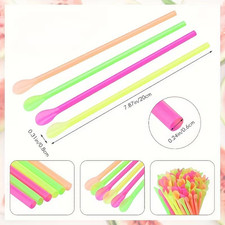 50 multicoloured Spoon straws
