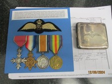 MBE & 1915 TRIO MEDAL GROUP PTE LATER PILOT RFC/RAF HOME DEFENCE