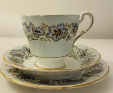 Tea cup saucer plate trio - tea,