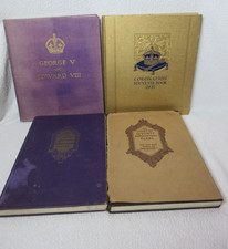 4 Souvenir Royalty Books: King George V & VI, Edward VIII. Coronation 1937 etc