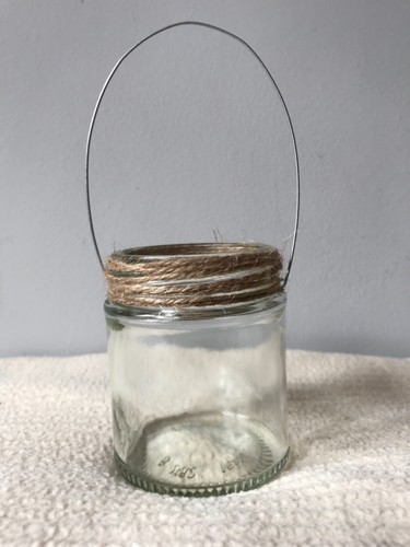 Hanging glass jar lanterns tea - hanging,
