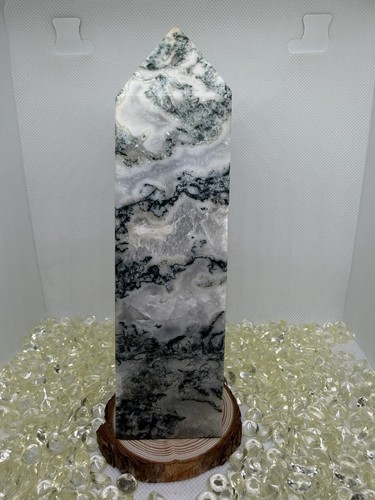 Moss agate tower - moss,